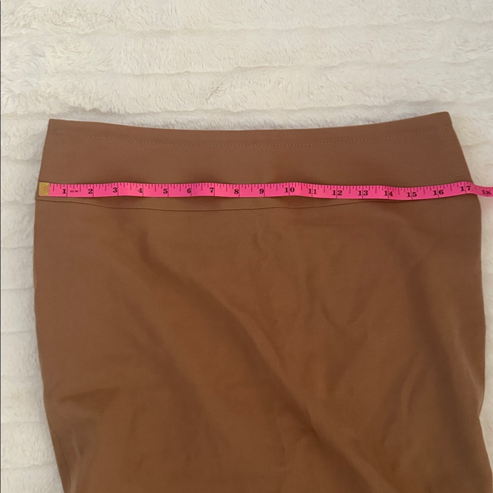 EUC Dolce & Gabbana Tan Camel Wool Knee-length Skirt Sz 44 - Picture 6 of 6
